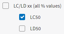 Endpoint LC 50 is selected.