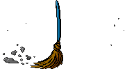 Sweeping broom animation