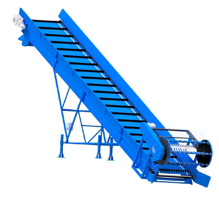An illustration of a blue machine