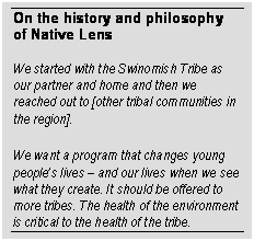 Text Box: On the history and philosophy of Native Lens