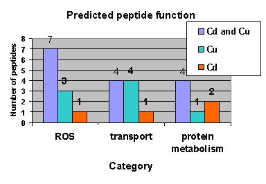 Figure 1. Representation of Proteome Changes in Response to Cu or Cd Treatments (10 mg/L) in Minimal Medium for 6 Hours