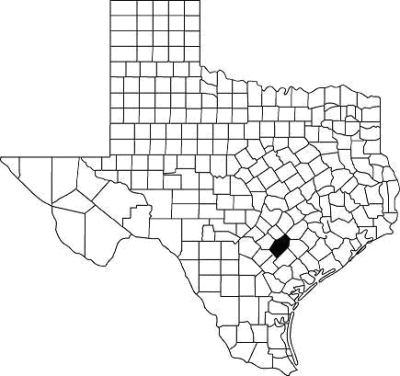 Figure 1. Location of Gonzales County.