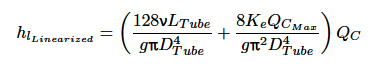 approximate linear equation for the calibrated doser 