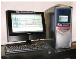 VOC Technologies pneumatic focusing gas chromatograph housed within a personal computer