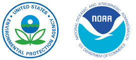 Logos of the US Environmental Protection Agency and the National Oceanographic and Atmospheric Administration