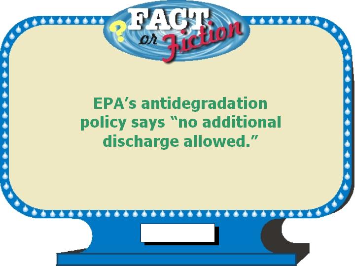 The Clean Water Act Fact or Fiction Quiz Watershed Academy  US EPA