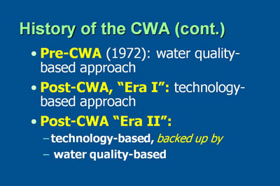 History of the CWA, continued