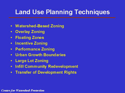 Land Use Planning Techniques