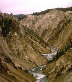 river running in a mountainous gorge